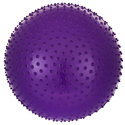 Мяч гимнастический массажный GB-301 65 см, антивзрыв, фиолетовый