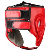 Шлем боксерский тренировочный INDIGO PU PS-827 Красный